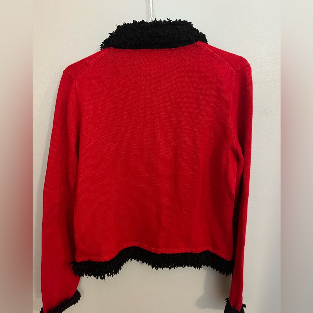Michael Simon Womens Sz M Beaded Nutcracker Sweater Christmas Vintage 1998 - Picture 2 of 4